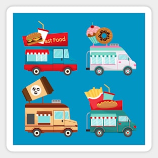 Food trucks Concept Magnet